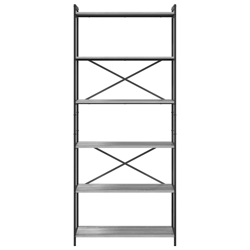 Libreria Grigio sonoma 40 x 30 x 85 cm Legno multistrato