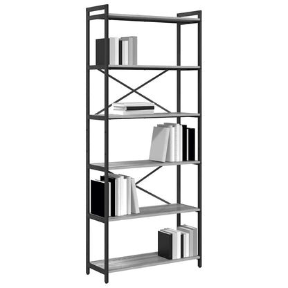 Libreria Grigio sonoma 40 x 30 x 85 cm Legno multistrato