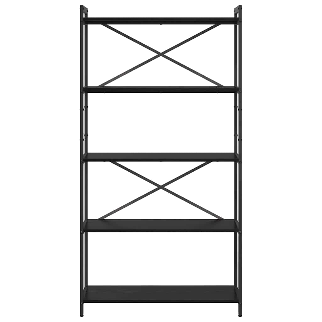 Libreria Rovere Nero 80 x 30 x 155 cm Legno multistrato