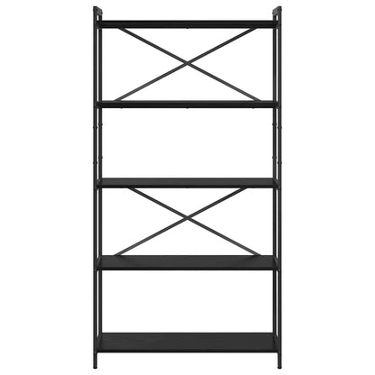 Libreria Rovere Nero 80 x 30 x 155 cm Legno multistrato