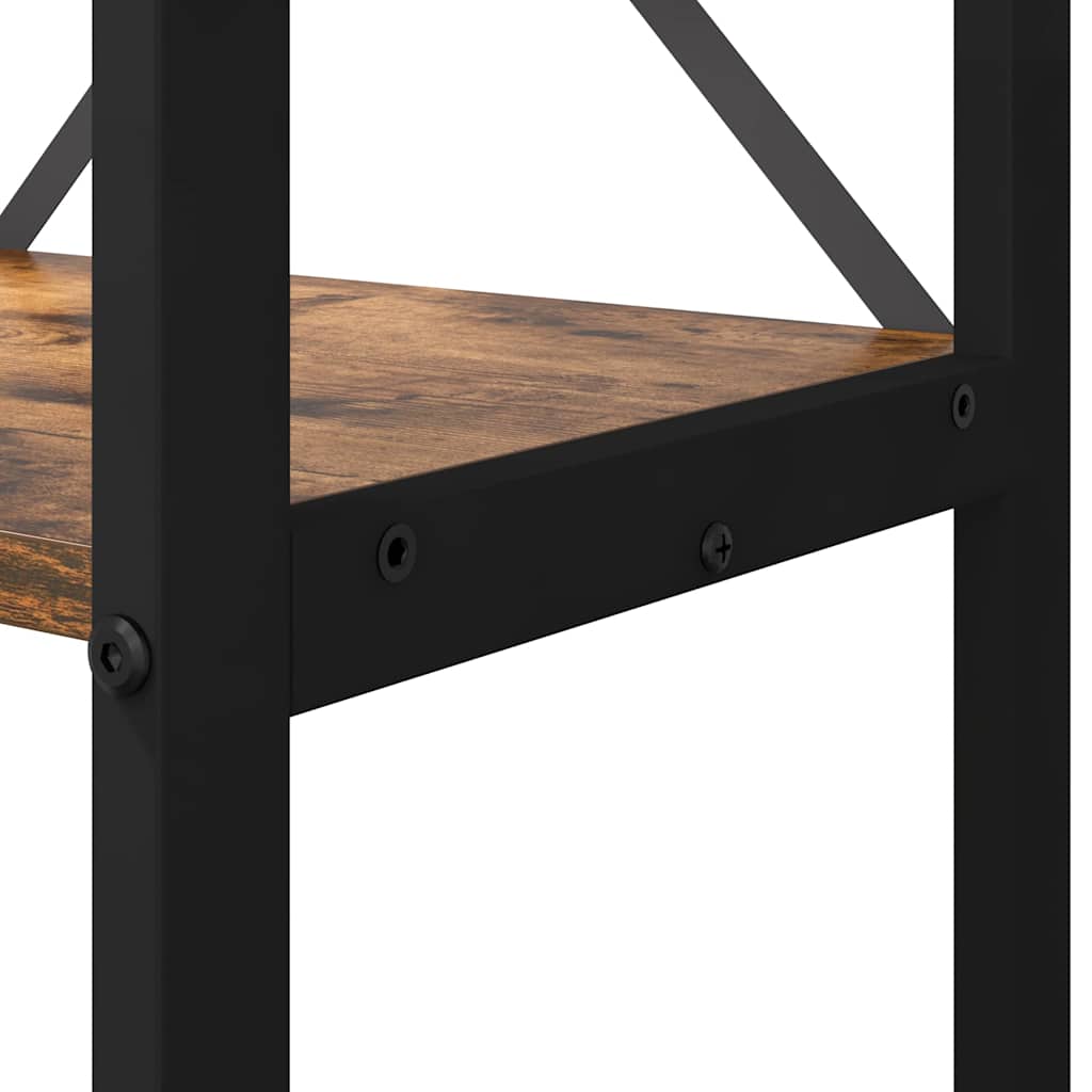 Libreria Rovere fumé 80 x 30 x 155 cm Legno multistrato | homemem39