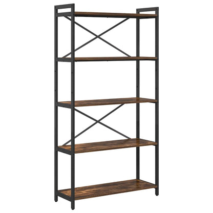 Libreria Rovere fumé 80 x 30 x 155 cm Legno multistrato