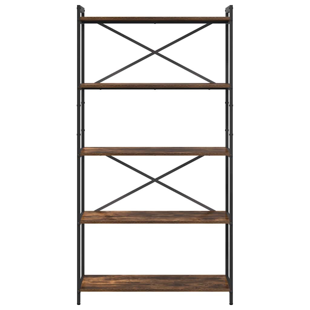 Libreria Rovere fumé 80 x 30 x 155 cm Legno multistrato | homemem39