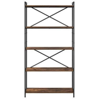Libreria Rovere fumé 80 x 30 x 155 cm Legno multistrato | homemem39
