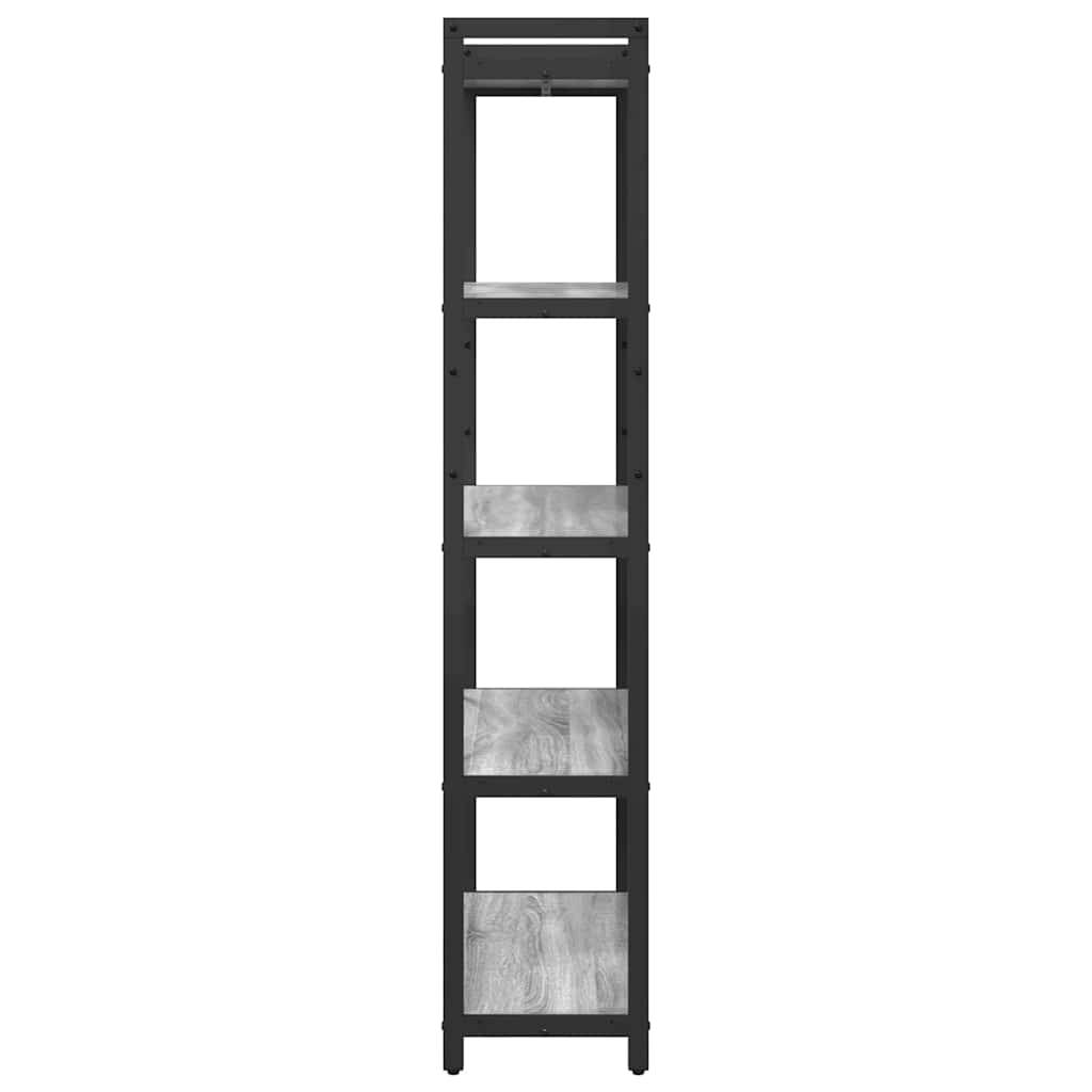 Libreria Grigio sonoma 80 x 30 x 155 cm Legno multistrato | homemem39