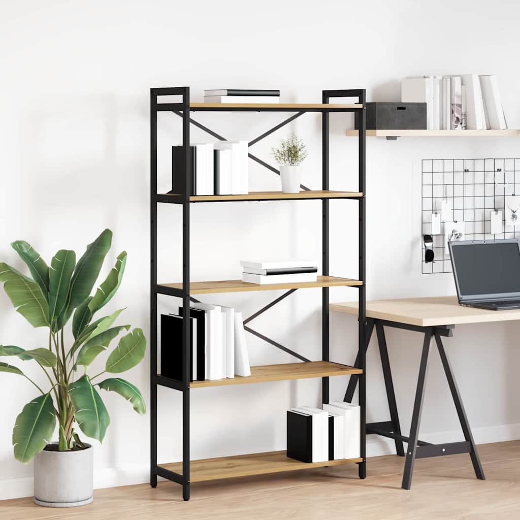 Libreria Rovere artigianale 80 x 30 x 155 cm Legno multistrato