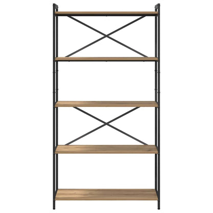 Libreria Rovere artigianale 80 x 30 x 155 cm Legno multistrato