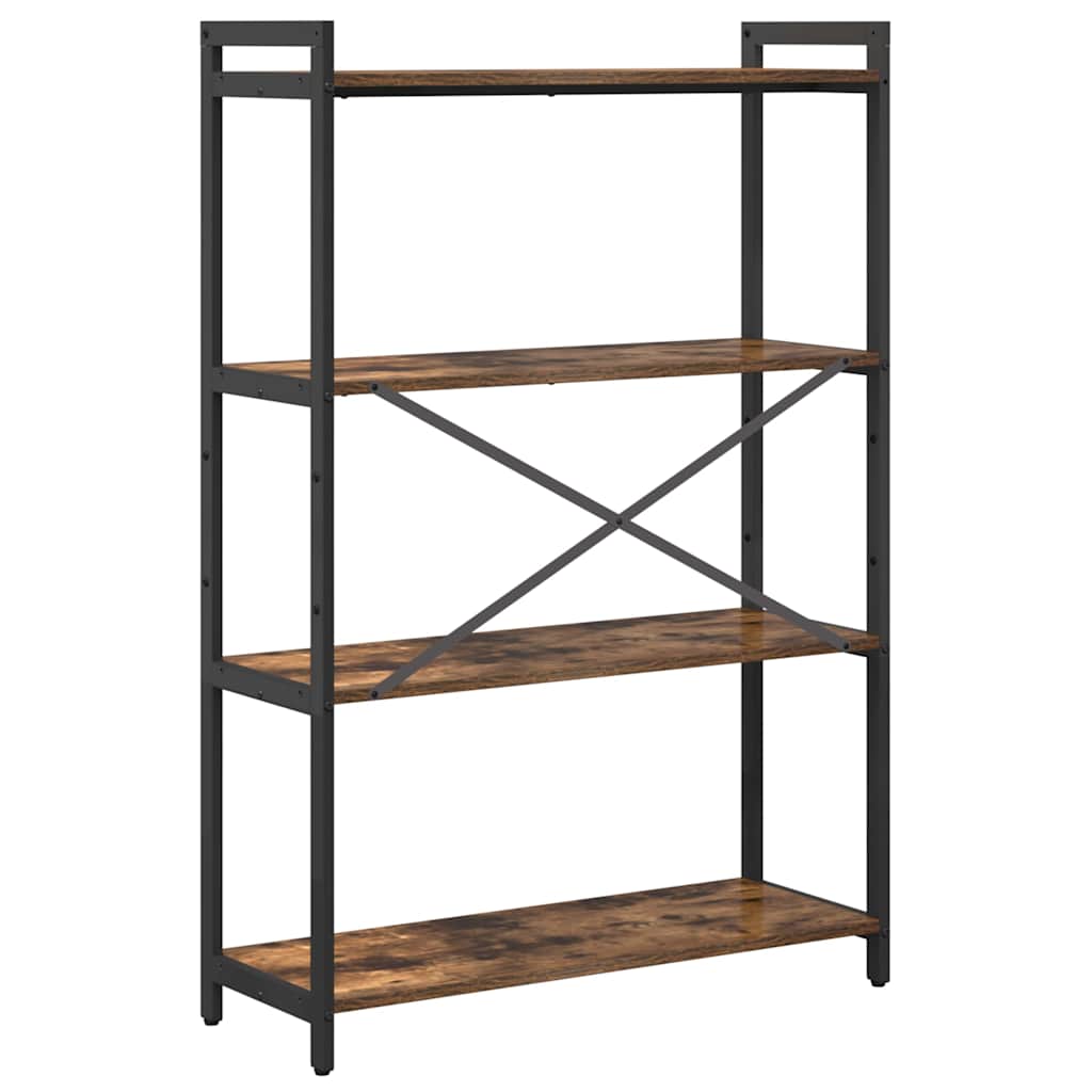 Libreria Rovere fumé 80 x 30 x 120 cm Legno multistrato