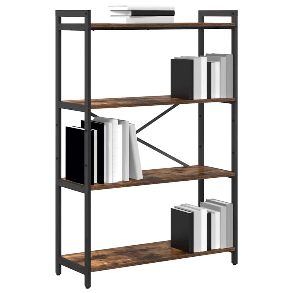 Libreria Rovere fumé 80 x 30 x 120 cm Legno multistrato