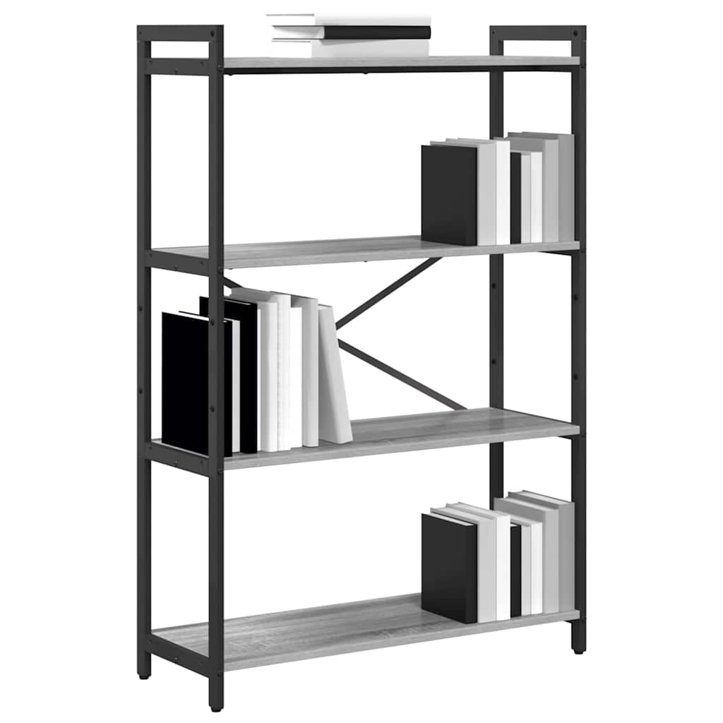 Libreria Grigio sonoma 80 x 30 x 120 cm Legno multistrato
