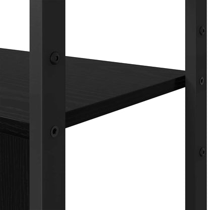 Libreria Rovere Nero 80 x 30 x 155,5 cm Legno multistrato