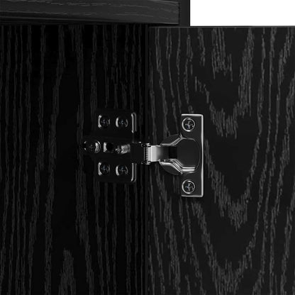 Libreria Rovere Nero 80 x 30 x 155,5 cm Legno multistrato | homemem39