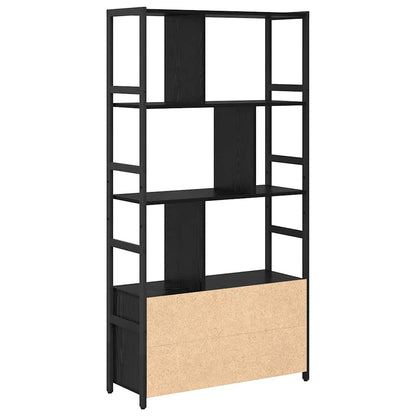 Libreria Rovere Nero 80 x 30 x 155,5 cm Legno multistrato
