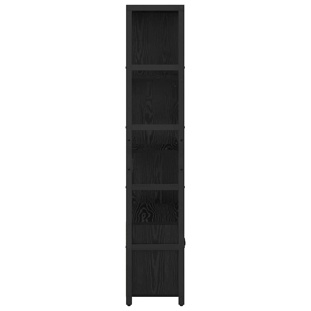 Libreria Rovere Nero 80 x 30 x 155,5 cm Legno multistrato