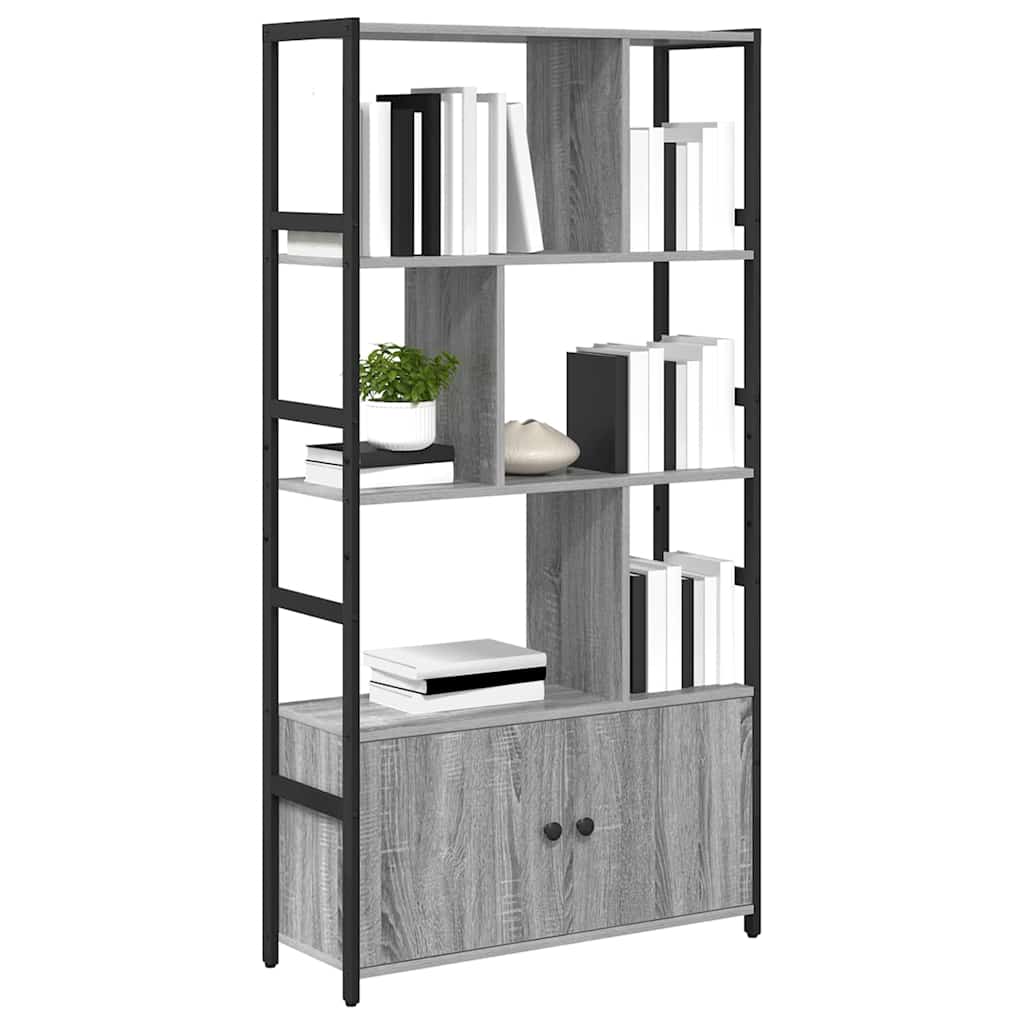 Libreria Grigio sonoma 80 x 30 x 155,5 cm Legno multistrato