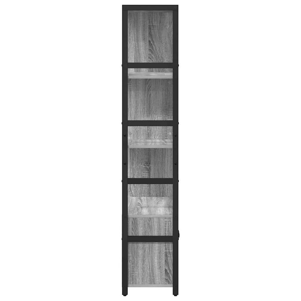 Libreria Grigio sonoma 80 x 30 x 155,5 cm Legno multistrato