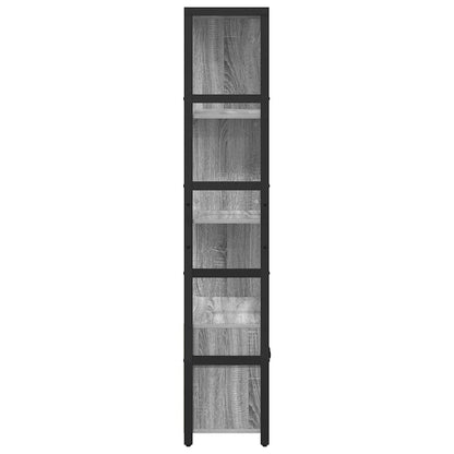 Libreria Grigio sonoma 80 x 30 x 155,5 cm Legno multistrato