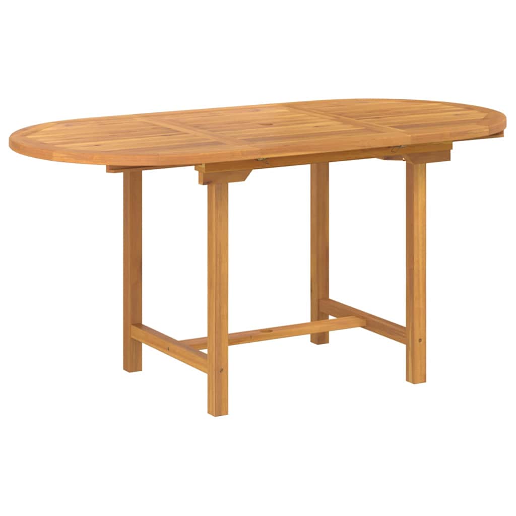 Set da Pranzo per Giardino 7 pcs Marrone Legno di teak solido