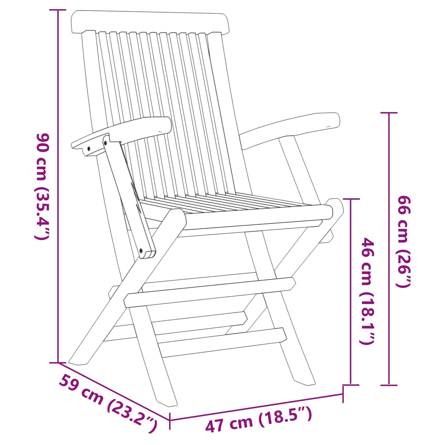 Set da Pranzo per Giardino 5 pcs Marrone Legno di teak solido