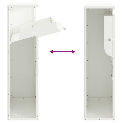 Cassetta per pacchi con porta Bianco 44 x 22 x 82 cm Acciaio