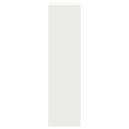 Cassetta per pacchi con porta Bianco 44 x 22 x 82 cm Acciaio | homemem39