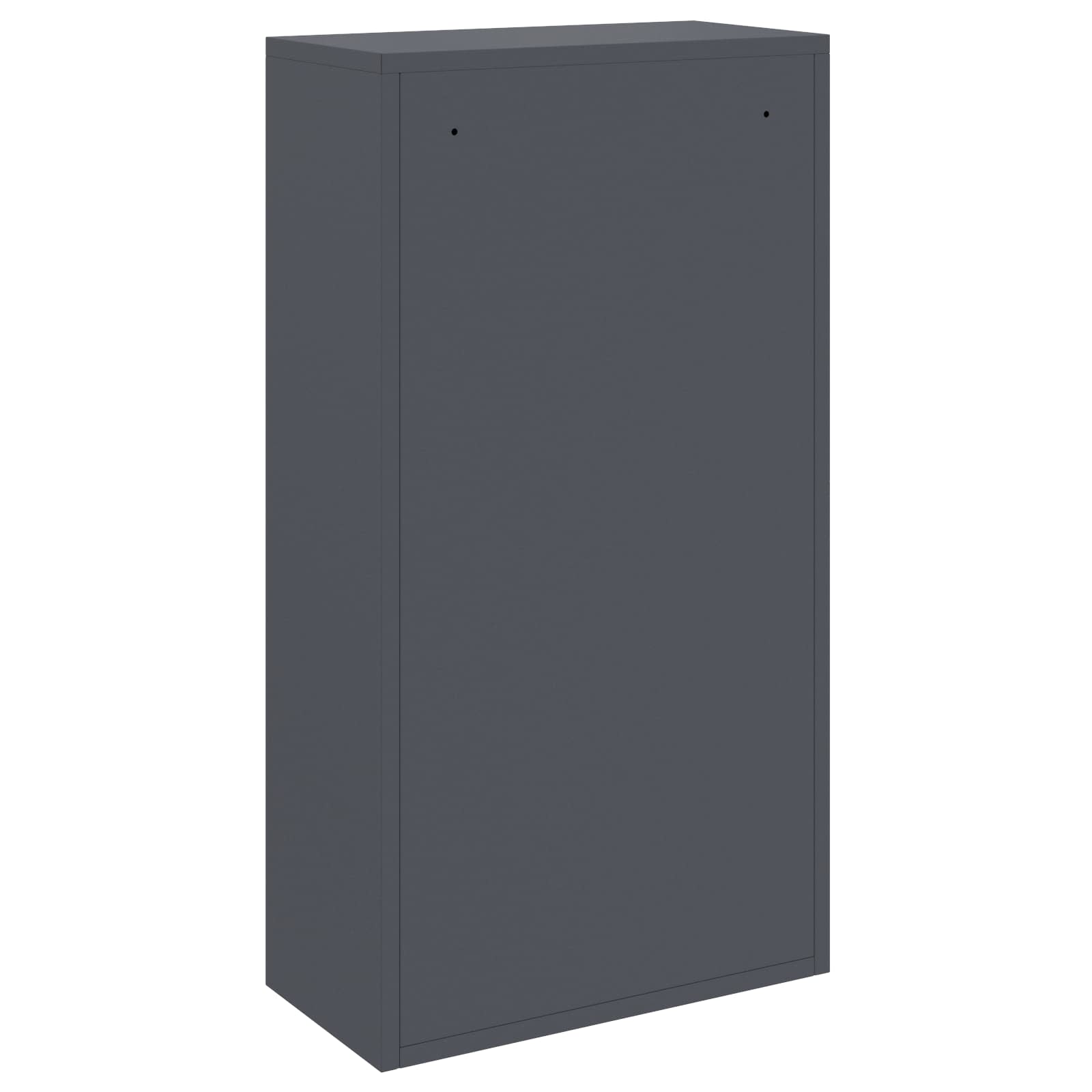 Cassetta per pacchi con porta Antracite 44 x 22 x 82 cm Acciaio | homemem39