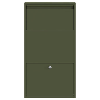Cassetta per pacchi Verde oliva 44 x 22 x 82 cm Acciaio