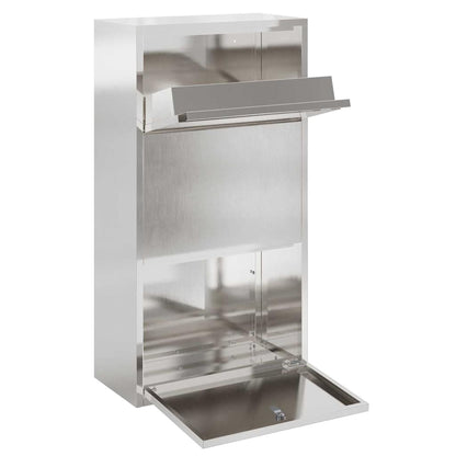 Cassetta per pacchi con archiviazione Argento 44 x 22 x 82 cm | homemem39
