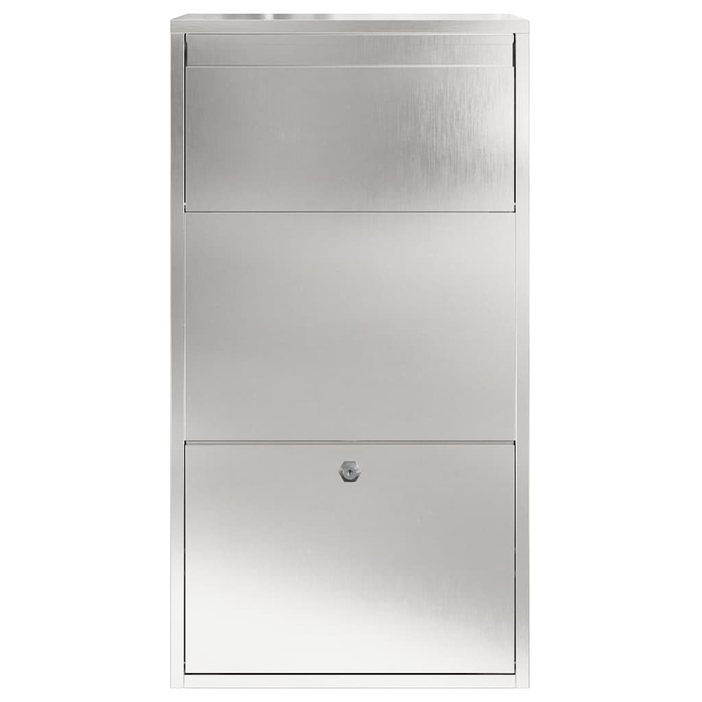 Cassetta per pacchi con archiviazione Argento 44 x 22 x 82 cm | homemem39
