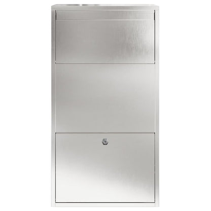 Cassetta per pacchi con archiviazione Argento 44 x 22 x 82 cm | homemem39