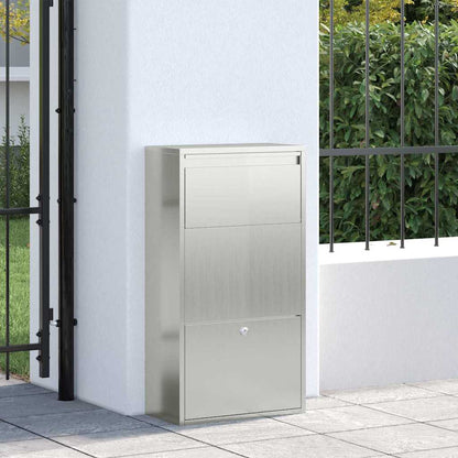Cassetta per pacchi Argento 44 x 22 x 82 cm Acciaio zincato | homemem39