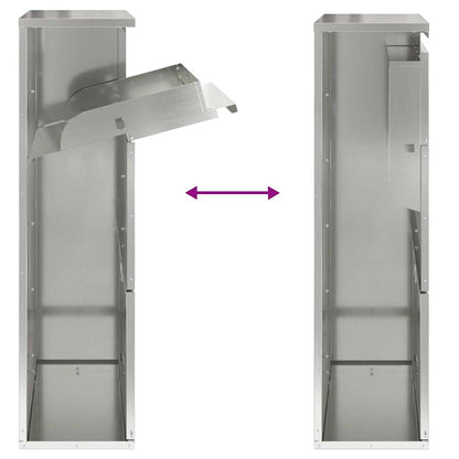 Cassetta per pacchi Argento 44 x 22 x 82 cm Acciaio zincato