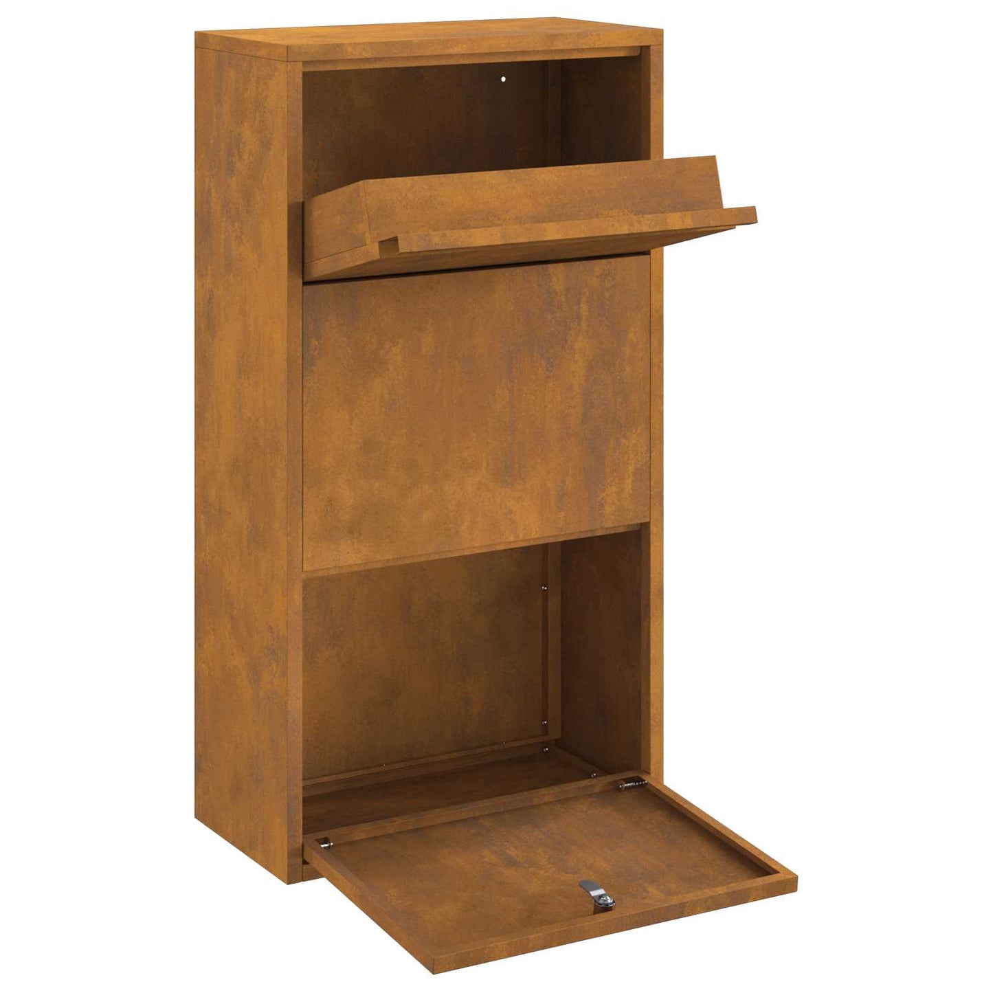 Cassetta per pacchi con archiviazione Ruggine 44 x 22 x 82 cm | homemem39