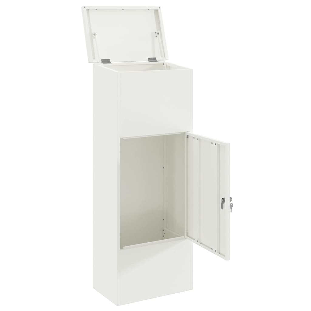 Cassetta per pacchi Bianco 44,5 x 29 x 110,5 cm Acciaio | homemem39