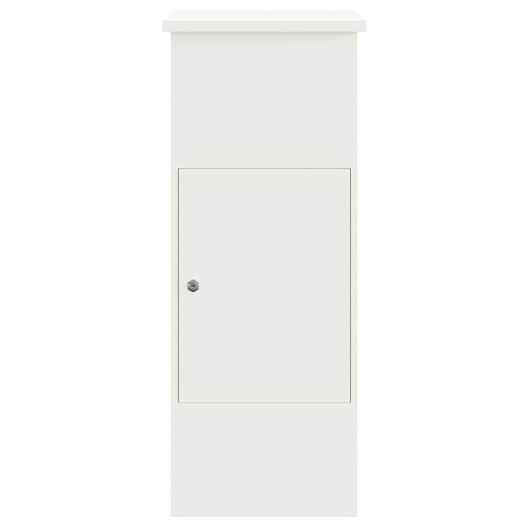 Cassetta per pacchi Bianco 44,5 x 29 x 110,5 cm Acciaio | homemem39
