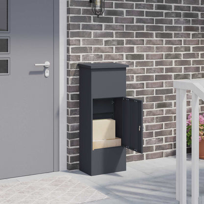 Cassetta per pacchi Antracite 44,5 x 29 x 110,5 cm Acciaio | homemem39