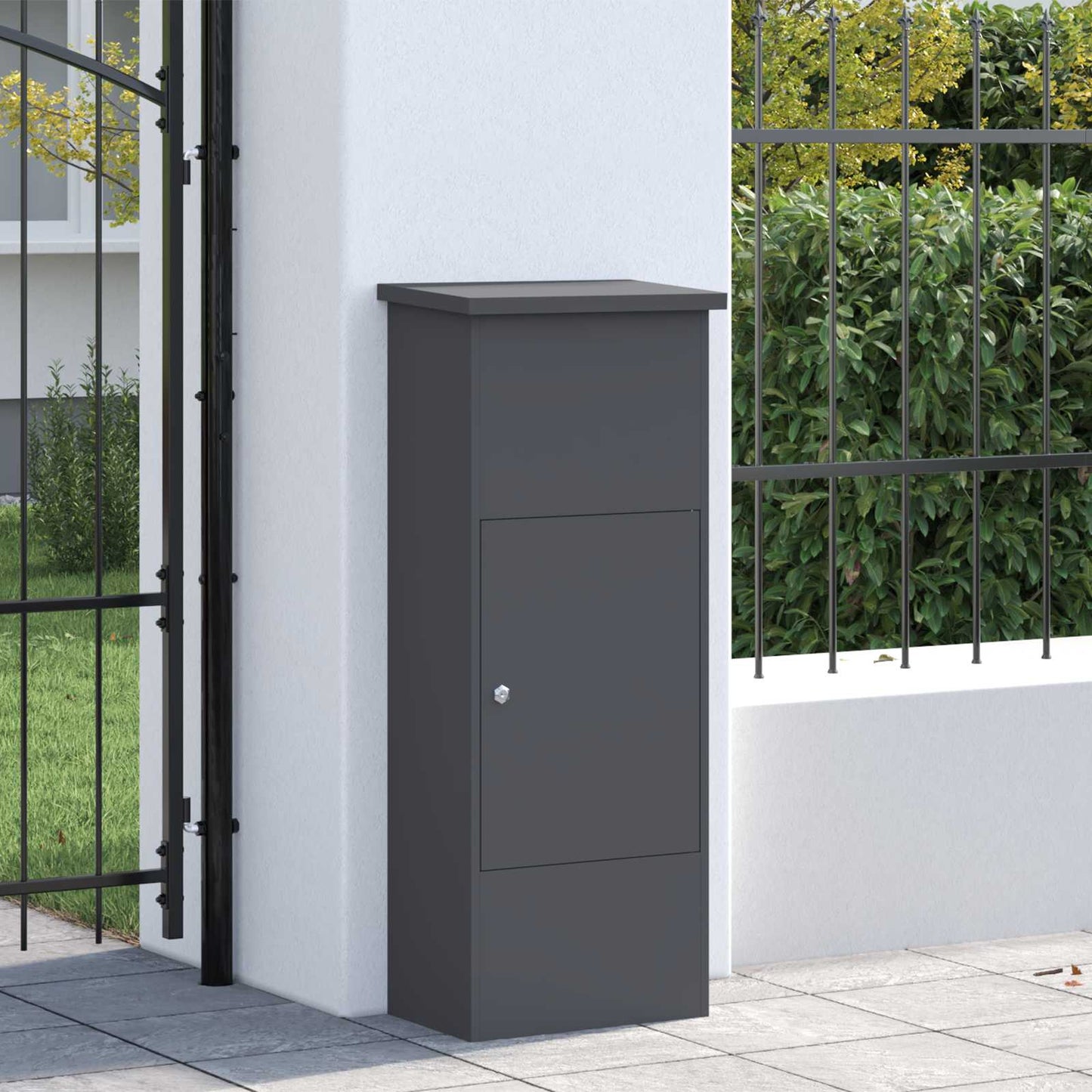 Cassetta per pacchi Antracite 44,5 x 29 x 110,5 cm Acciaio | homemem39