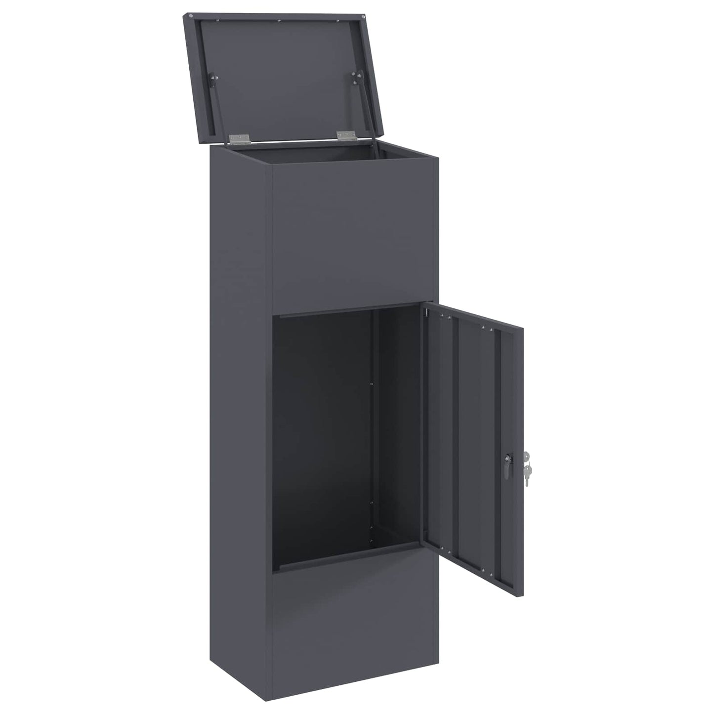 Cassetta per pacchi Antracite 44,5 x 29 x 110,5 cm Acciaio | homemem39