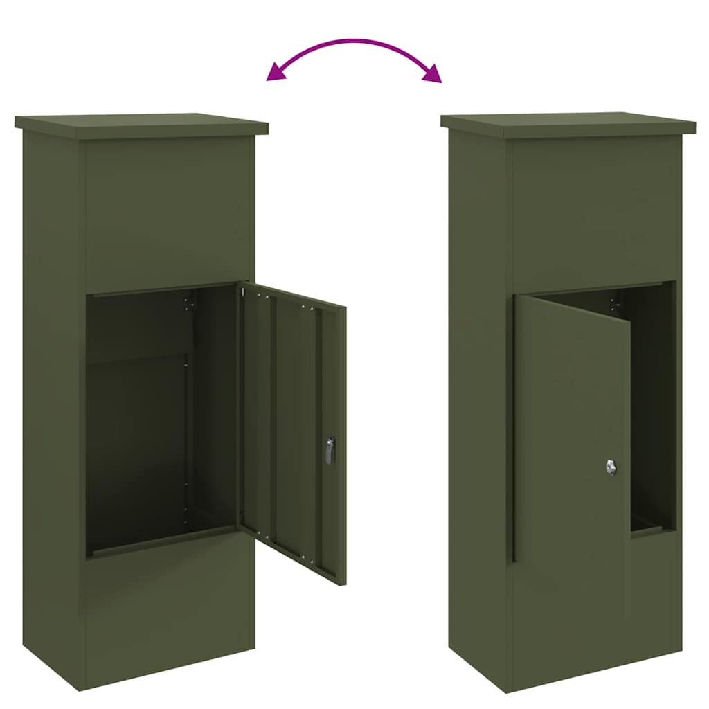 Cassetta per pacchi Oliver verde 44,5 x 29 x 110,5 cm Acciaio | homemem39