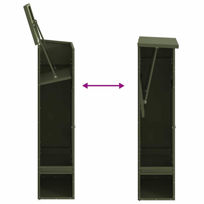 Cassetta per pacchi Oliver verde 44,5 x 29 x 110,5 cm Acciaio | homemem39