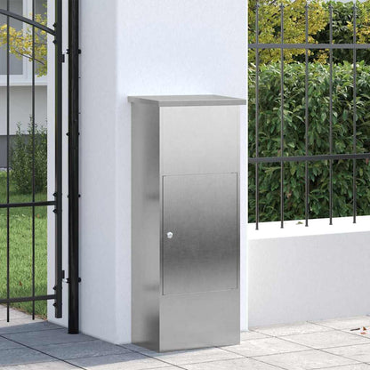 Cassetta per pacchi con porta Argento 44,5 x 29 x 110,5 cm