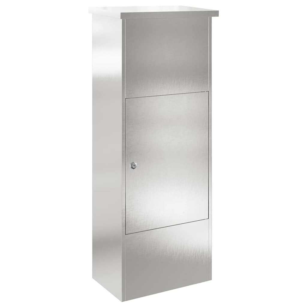 Cassetta per pacchi con porta Argento 44,5 x 29 x 110,5 cm