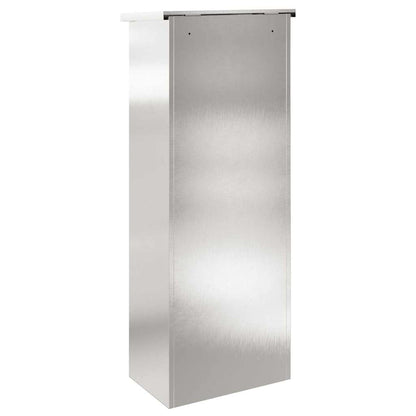 Cassetta per pacchi con porta Argento 44,5 x 29 x 110,5 cm
