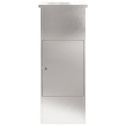 Cassetta per pacchi con porta Argento 44,5 x 29 x 110,5 cm