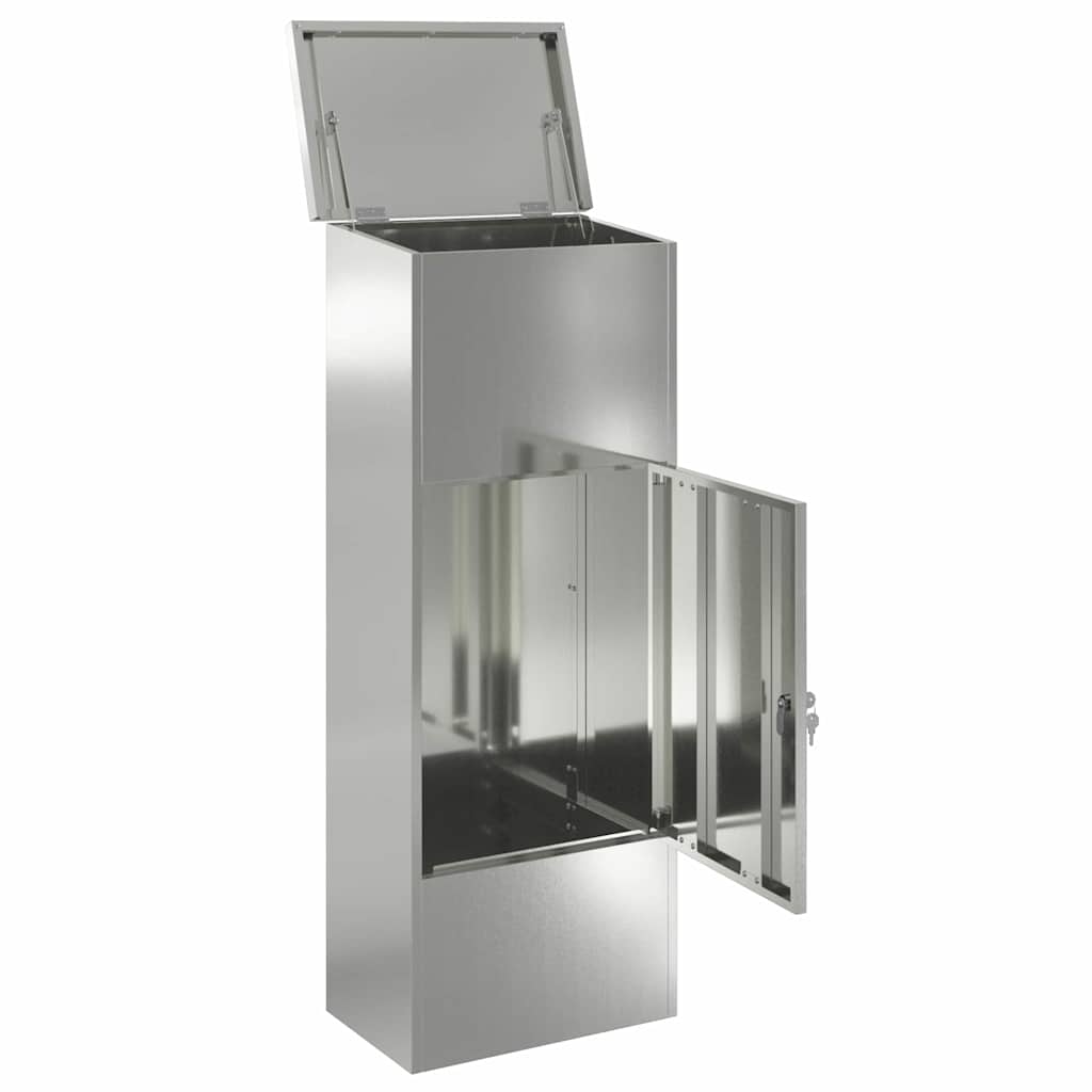 Cassetta per pacchi Nero 44,5 x 29 x 110,5 cm Acciaio zincato | homemem39
