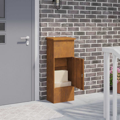 Cassetta per pacchi con porta Ruggine 44,5 x 29 x 110,5 cm | homemem39