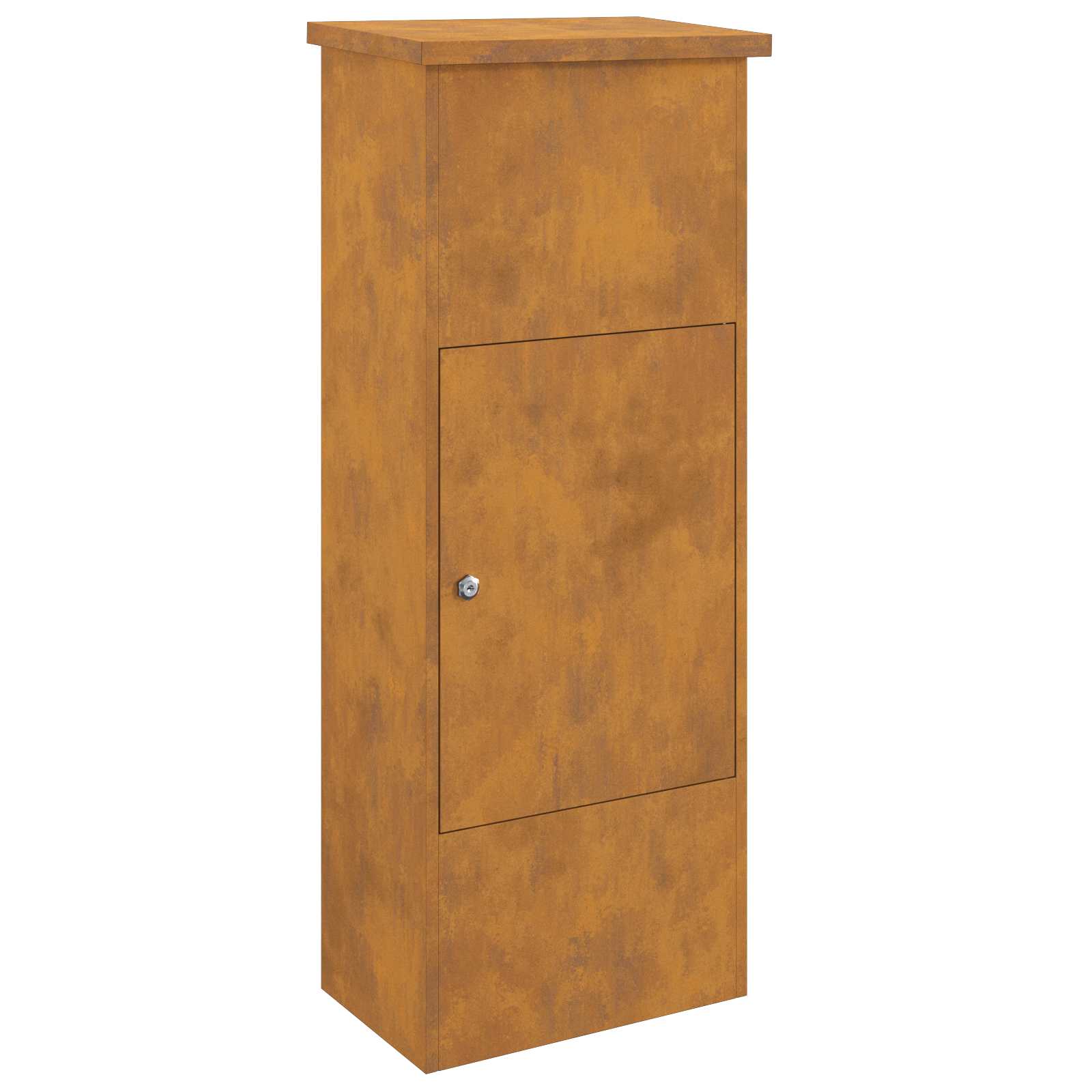 Cassetta per pacchi con porta Ruggine 44,5 x 29 x 110,5 cm | homemem39