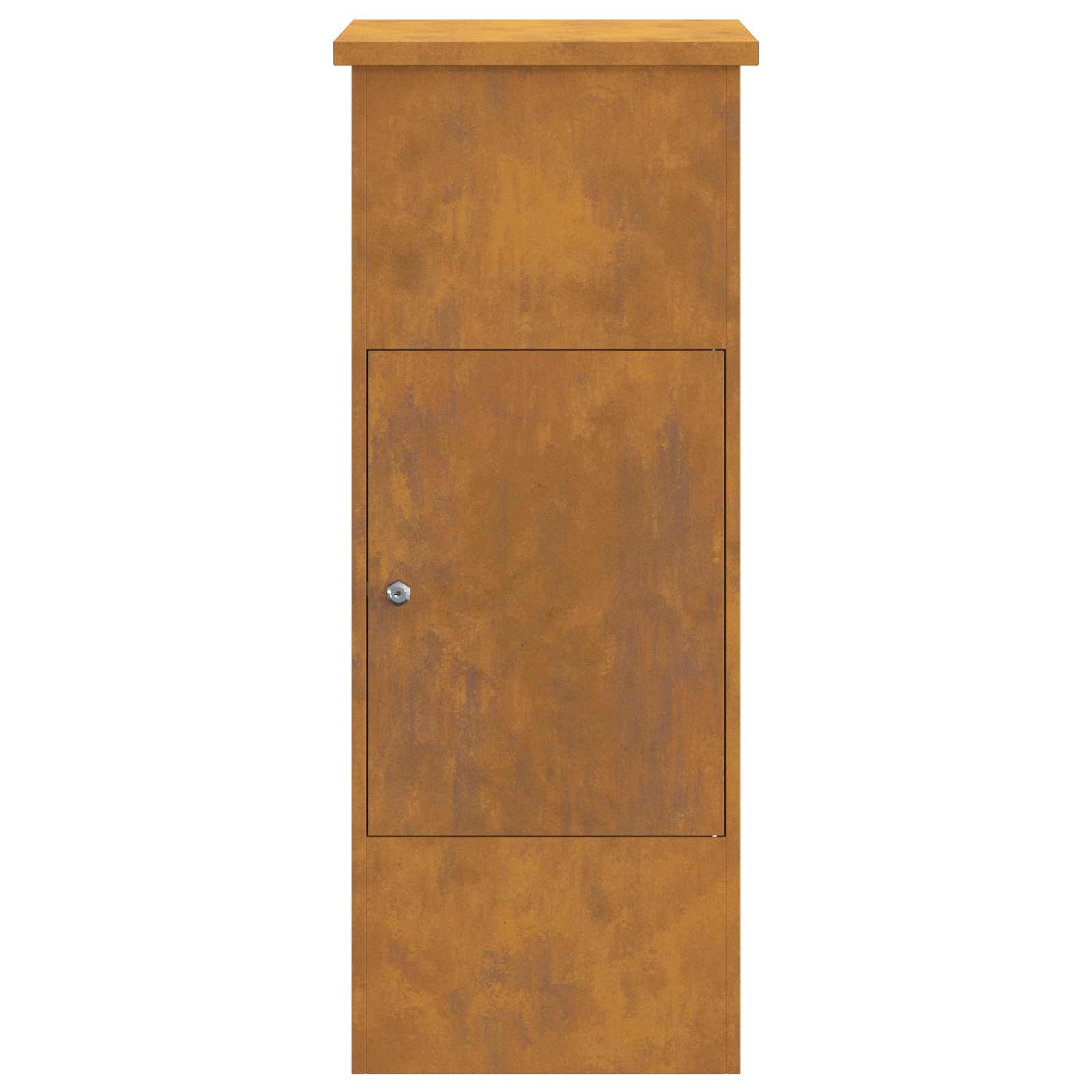 Cassetta per pacchi con porta Ruggine 44,5 x 29 x 110,5 cm | homemem39