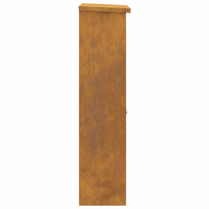 Cassetta per pacchi con porta Ruggine 44,5 x 29 x 110,5 cm | homemem39