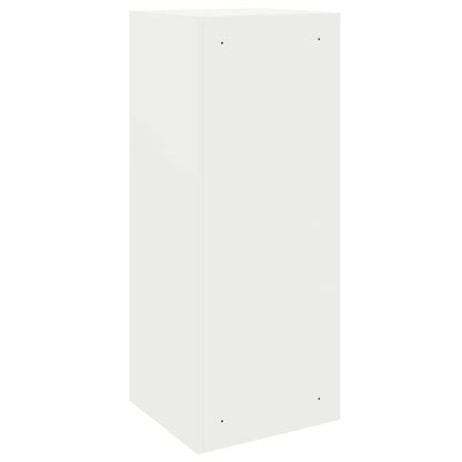 Cassetta per pacchi con porta Bianco 41 x 38 x 103 cm Acciaio | homemem39